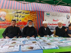 ممثلية قضاء الصويرة في واسط تواصل تقديم خدماتها وتبليغها للزائرين ضمن "موكب الوعي الحسيني"