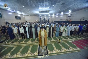 برعاية مكتب سماحة المرجع اليعقوبي(دام ظله) .. إقامة صلاة الجمعة المباركة في جامع الرحمن ببغداد الكرخ.