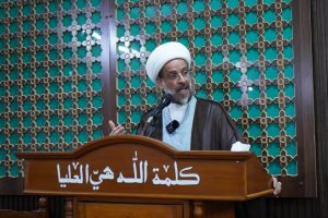 الشيخ الشويلي يؤكد على أهمية التراص المجتمعي خلال خطبة الجمعة في الكرخ الثانية.