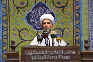 بإمامة الشيخ فائز المياحي(دام توفيقته )إقامة صلاة الجمعة المركزية في مصلى الإمامين العسكريين بالبصرة