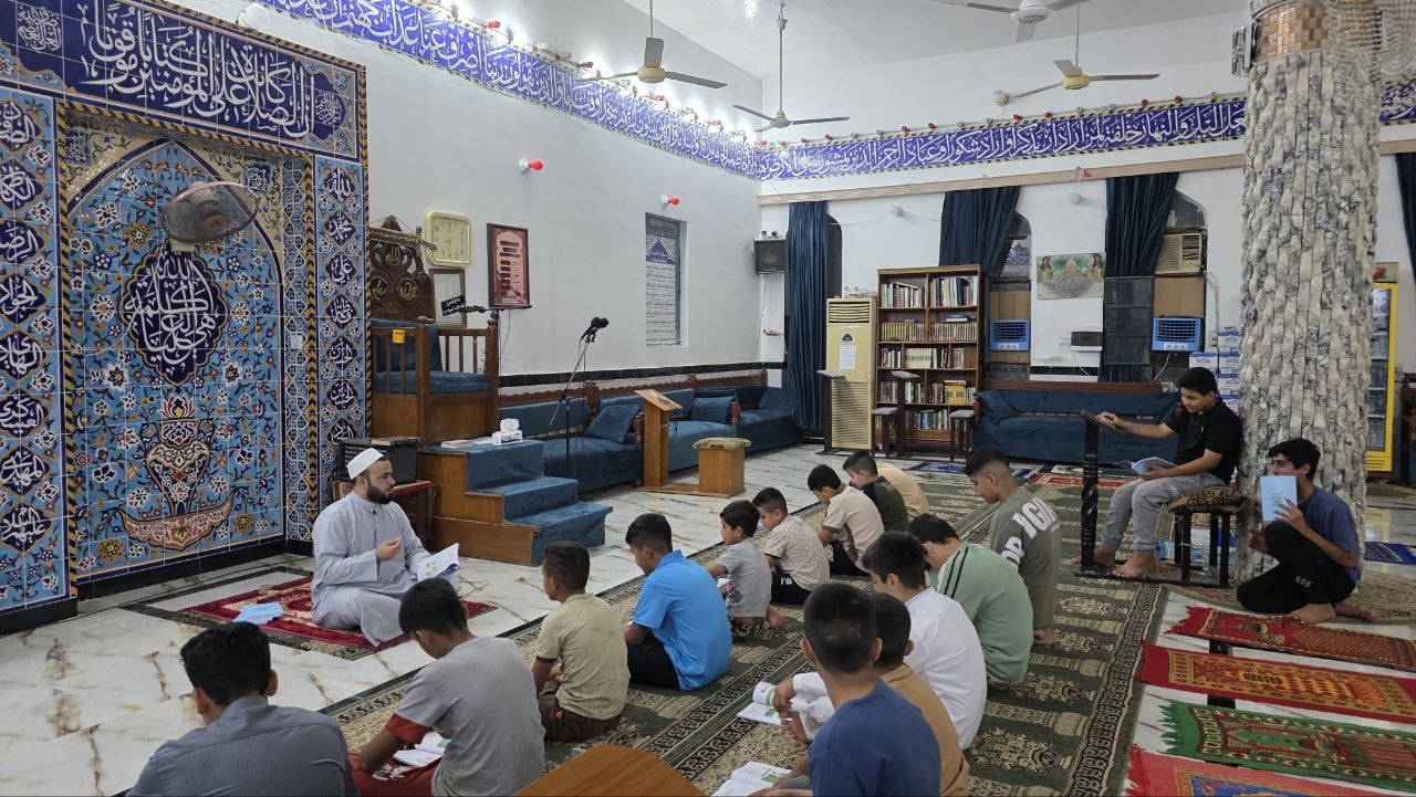 برعاية مكتب المرجع الشيخ محمد  اليعقوبي(دام ظله ) في ديالى.. انطلاق دروس "أشبال الإمام الحسين" القرآنية والتوجيهية للشباب.