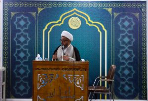 بإمامة الشيخ الزيدي(دام عزه ) صلاة الجمعة في مكتب المرجعية ببابل تؤكد على صيانة حقوق المواطن والعدالة الاجتماعية.