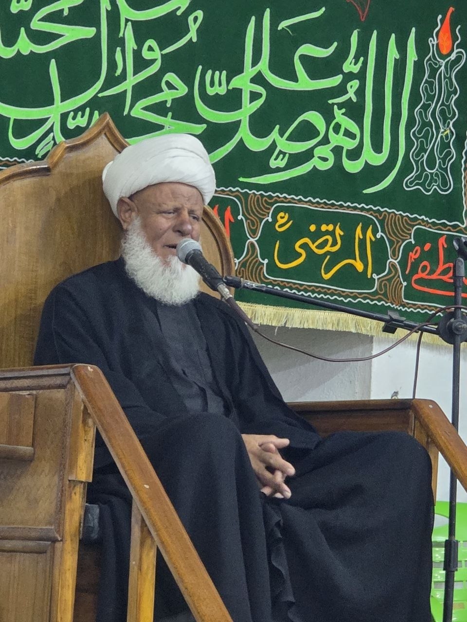 على طريق الوفاء للزهراء (عليها السلام ): مجلس عزاء مهيب ببركة ممثلية مكتب سماحة المرجع الشيخ محمد اليعقوبي (دام ظله )ورابطة أنصار الحجة في الصويرة.