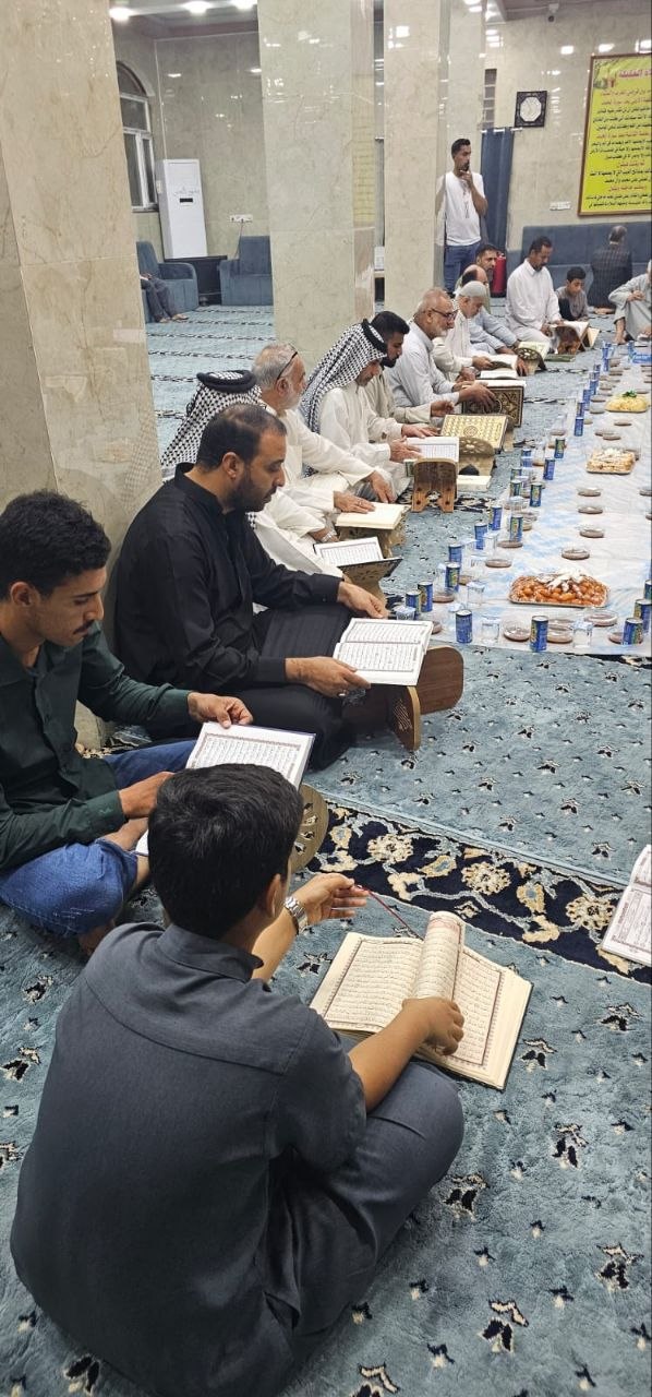 كربلاء المقدسة: لجنة أئمة المساجد تختتم ختمة قرآنية في جامع الإمام الحجة (عجل الله فرجه)